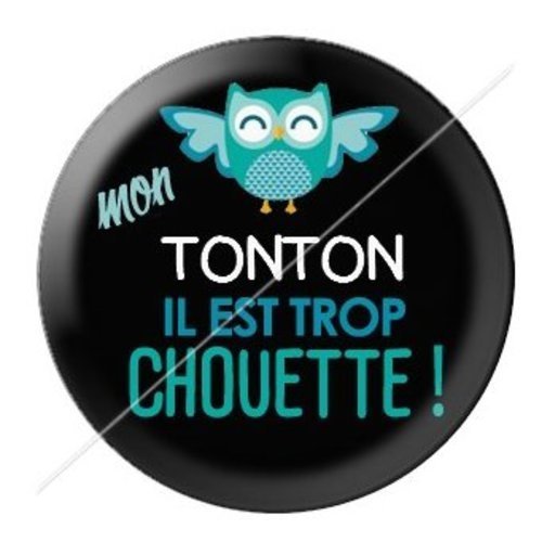 Cabochon résine à coller 25 mm tonton tb1