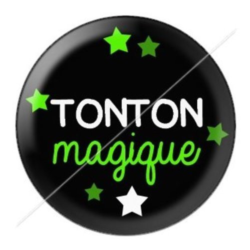 Cabochon résine à coller 25 mm tonton tb11