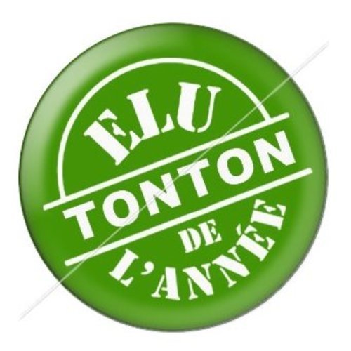 Cabochon résine à coller 25 mm tonton tb16