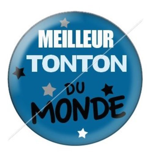 Cabochon résine à coller 25 mm tonton tb17