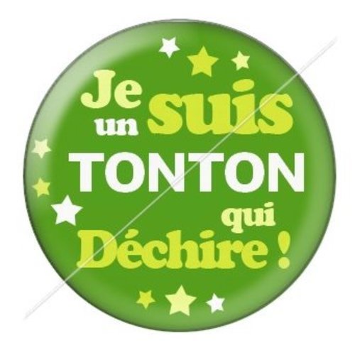 Cabochon résine à coller 25 mm tonton tb19