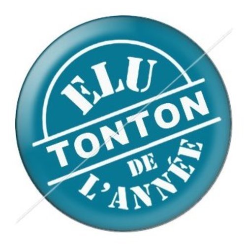 Cabochon résine à coller 25 mm tonton tb21