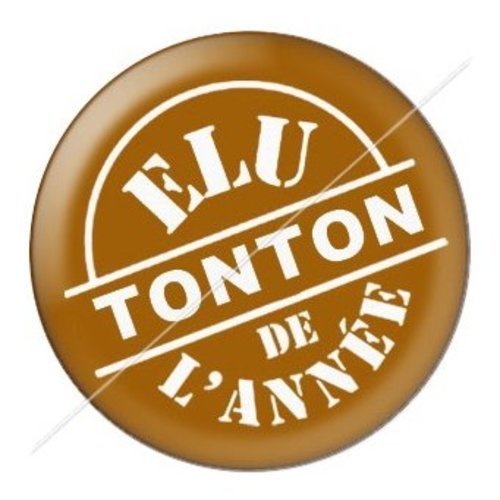 Cabochon résine à coller 25 mm tonton tb22