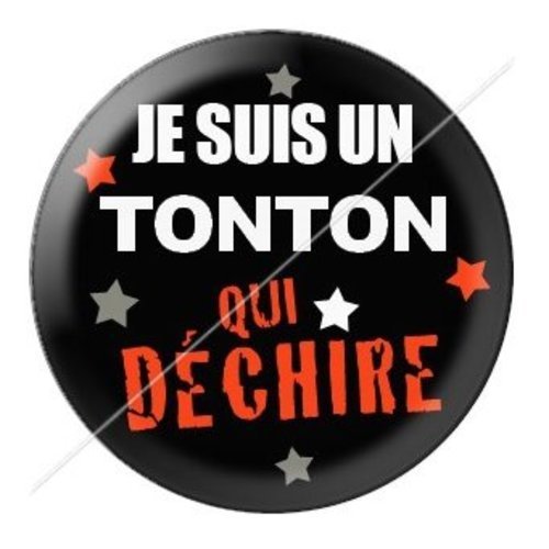 Cabochon résine à coller 25 mm tonton tb23