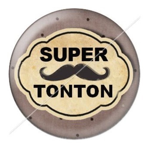 Cabochon résine à coller 25 mm tonton tb26