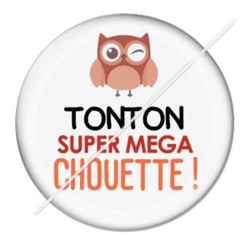 Cabochon résine à coller 25 mm tonton tc4