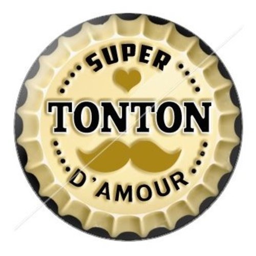 Cabochon résine à coller 25 mm tonton tob1