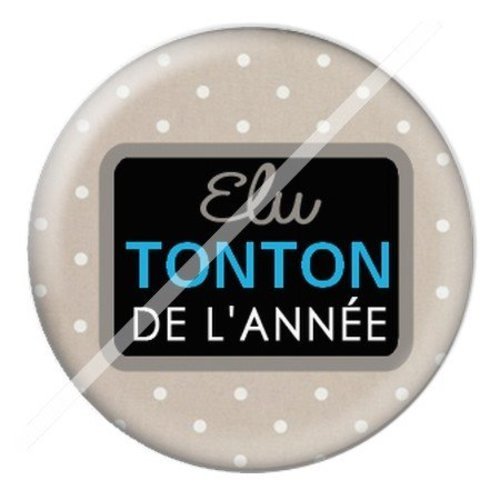 Cabochon résine à coller 25 mm tonton td3