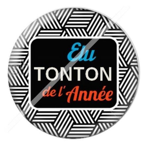 Cabochon résine à coller 25 mm tonton td12