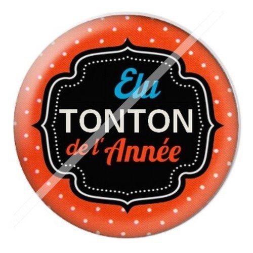 Cabochon résine à coller 25 mm tonton td13