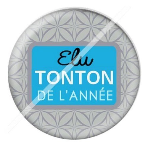 Cabochon résine à coller 25 mm tonton td15