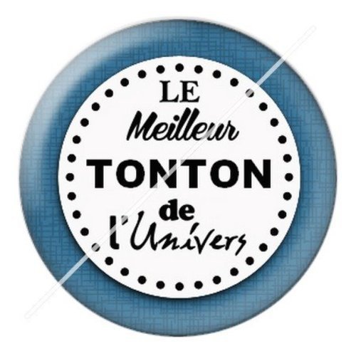 Cabochon résine à coller 25 mm tonton te4