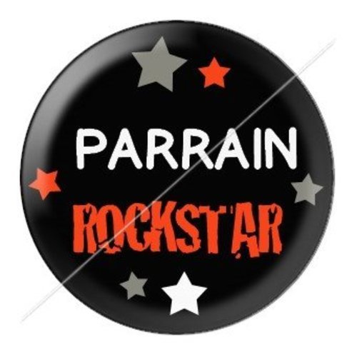 Cabochon résine à coller 25 mm parrain pab2