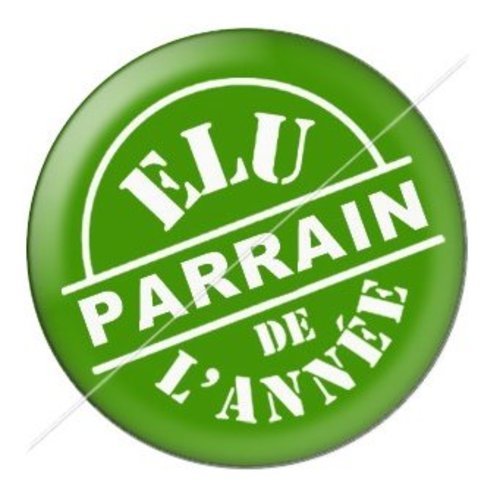 Cabochon résine à coller 25 mm parrain pab8