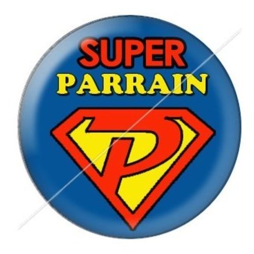 Cabochon résine à coller 25 mm parrain pab24