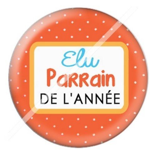 Cabochon résine à coller 25 mm parrain par4