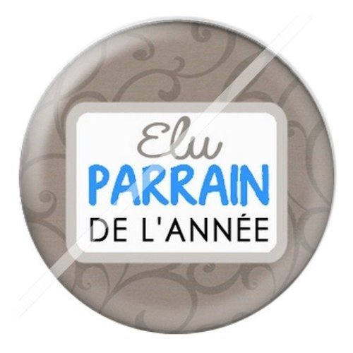 Cabochon résine à coller 25 mm parrain par7