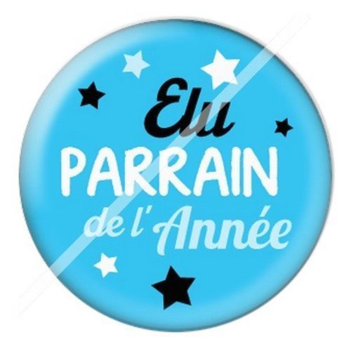 Cabochon résine à coller 25 mm parrain par14