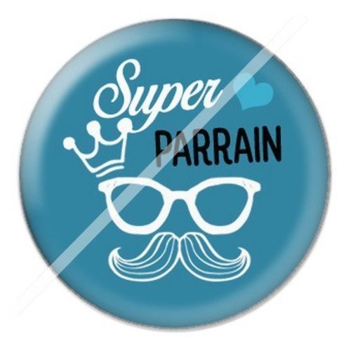 Cabochon résine à coller 25 mm parrain parb2