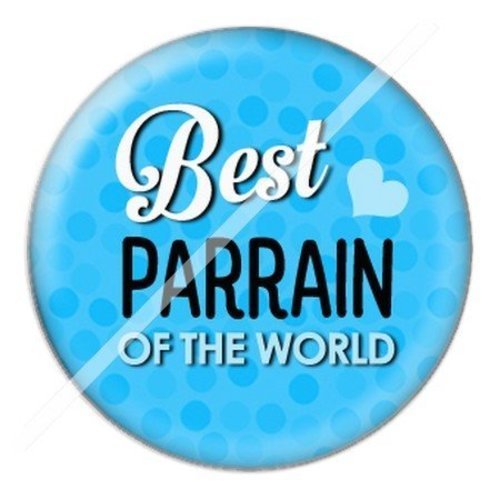 Cabochon résine à coller 25 mm parrain parb4