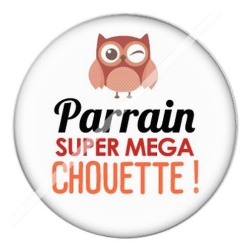 Cabochon résine à coller 25 mm parrain parb5