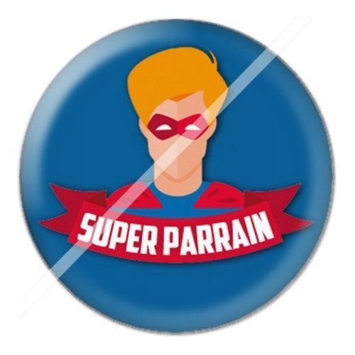 Cabochon résine à coller 25 mm parrain parb6