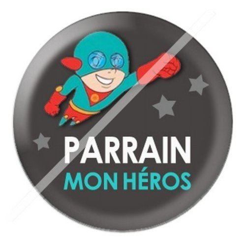 Cabochon résine à coller 25 mm parrain parb8