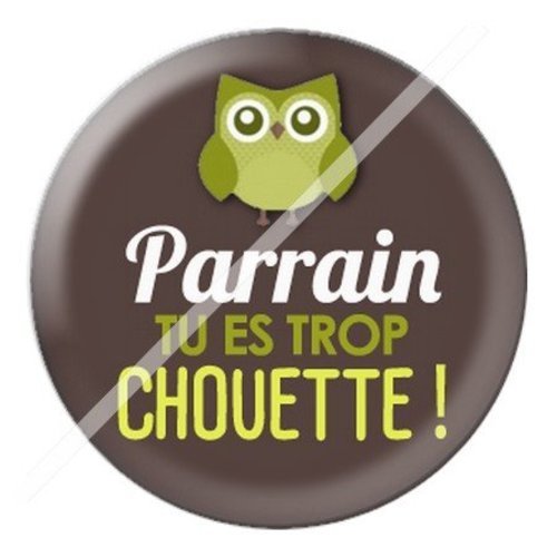 Cabochon résine à coller 25 mm parrain parb11