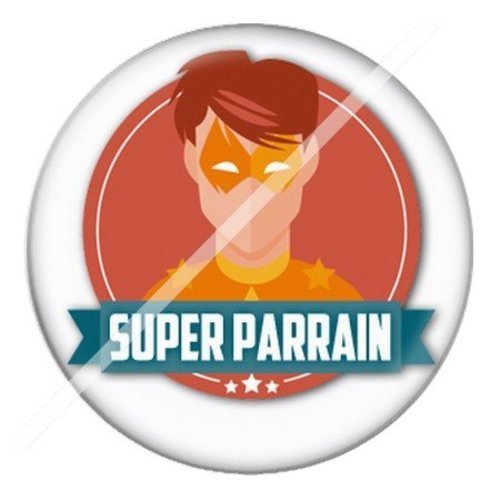 Cabochon résine à coller 25 mm parrain parb13