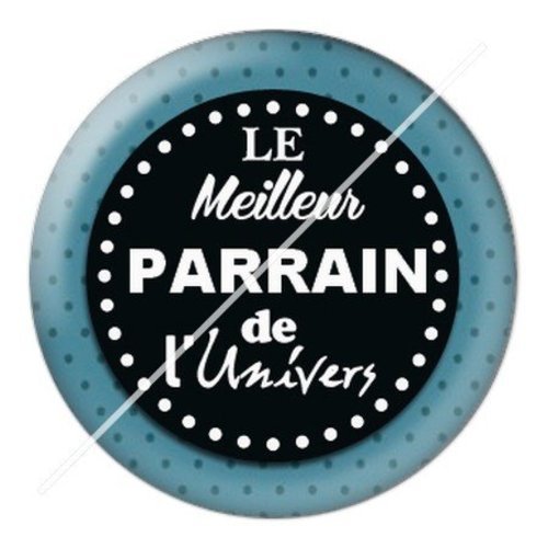 Cabochon résine à coller 25 mm parrain pac3