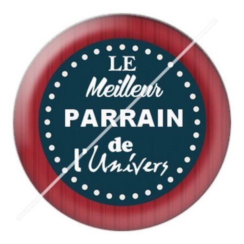Cabochon résine à coller 25 mm parrain pac7