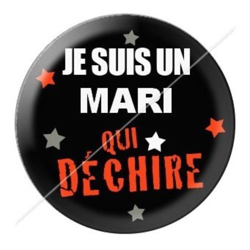 Cabochon résine à coller 25 mm mari mar2