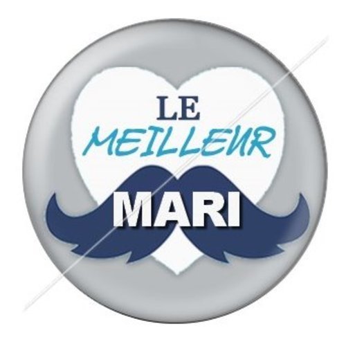 Cabochon résine à coller 25 mm mari mar5