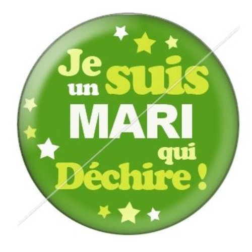 Cabochon résine à coller 25 mm mari mar13