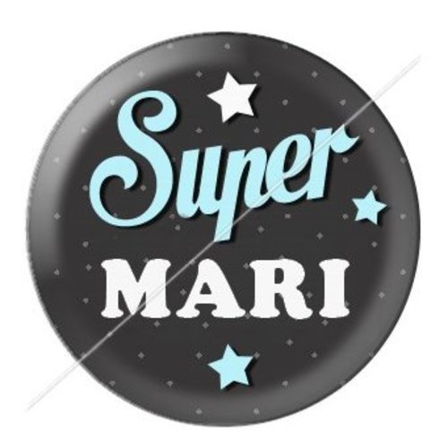 Cabochon résine à coller 25 mm mari mar19