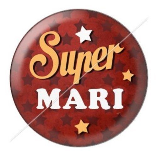 Cabochon résine à coller 25 mm mari mar20