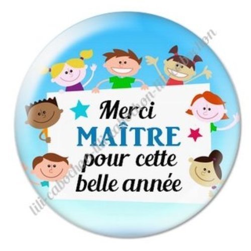 Cabochon résine à coller 25 mm maître ab3