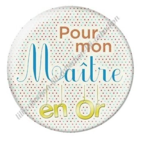 Cabochon résine à coller 25 mm maître ab36