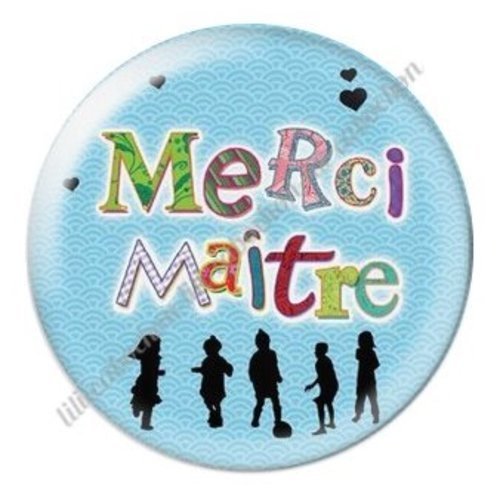 Cabochon résine à coller 25 mm maître ab40