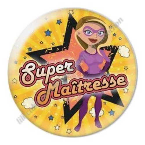 Cabochon résine à coller 25 mm maitresse ab50