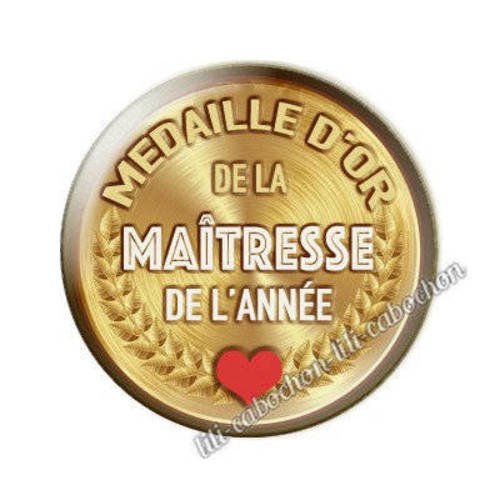 Maîtresse ad58 cabochon en résine époxy 25 mm