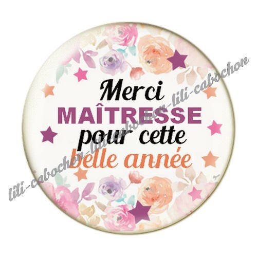 Cabochon résine a coller 25 mm maîtresse i50 