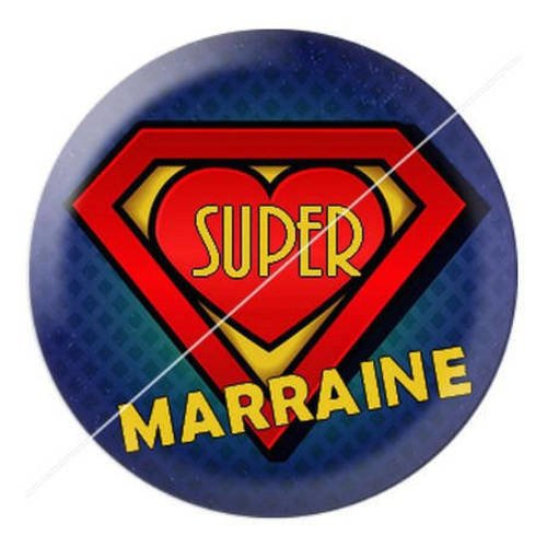 Cabochon résine a coller 25 mm pour marraine 8 