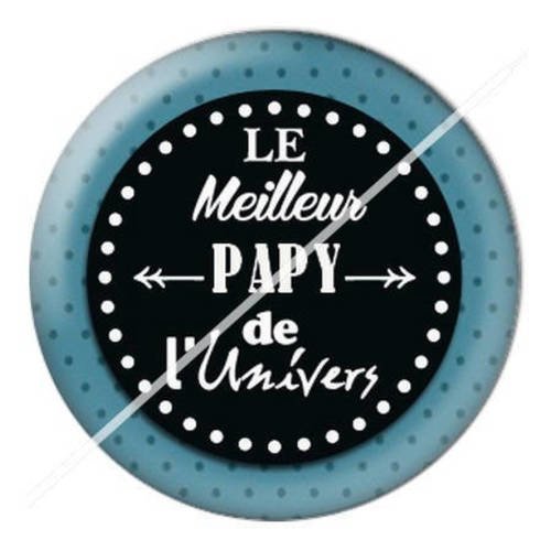 Cabochon résine a coller 25 mm pour fête papy papi 20 