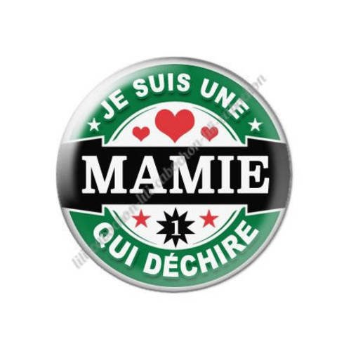 Cabochon résine a coller 25 mm mamie o5 