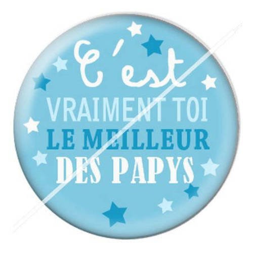 Cabochon résine a coller 25 mm pour fête papy papi 23 