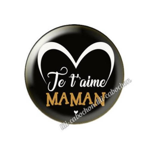 Cabochon résine a coller 25 mm maman av8