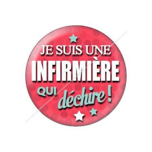 Cabochon résine a coller 25 mm pour infirmière f7 