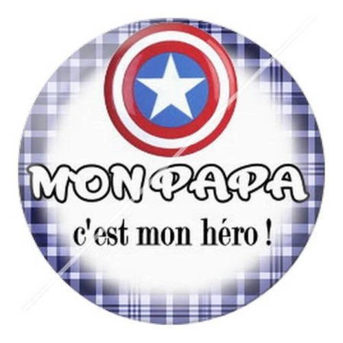 Cabochon résine a coller 25 mm pour papa f9 