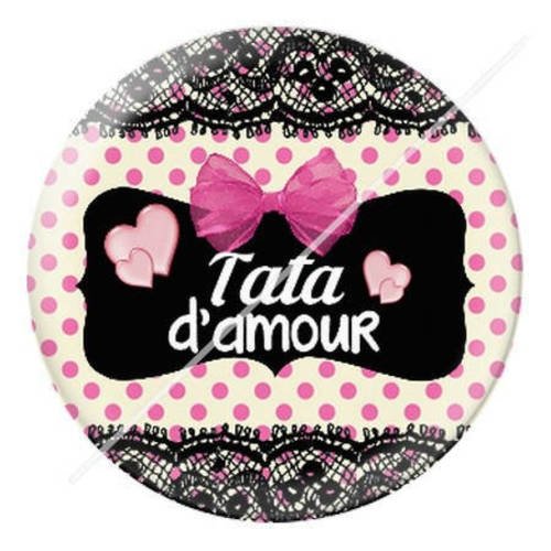 Cabochon résine a coller 25 mm pour tata tatie t14 